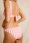 anja x baba bikini top scarf l'ensorcelant pink back view