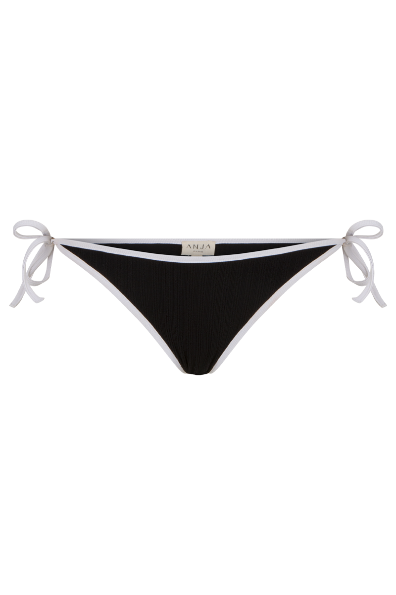 anja Tie side bikini bottom the timeless black front