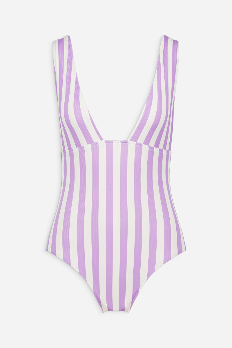 Le Plongeant - Rayé Lavande