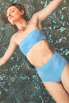 Le Radieux - Blue Stripe - Top Strapless