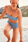 Le Radieux - Blue Stripe - Top Strapless