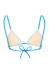 Le Radieux - Blue striped - Triangle bikini top